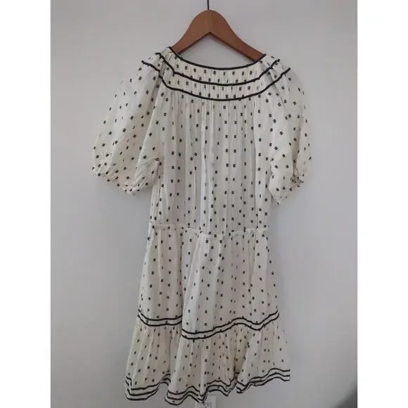 Ulla Johnson Evie Drawstring Puff Sleeve Dress - Picture 6 of 6